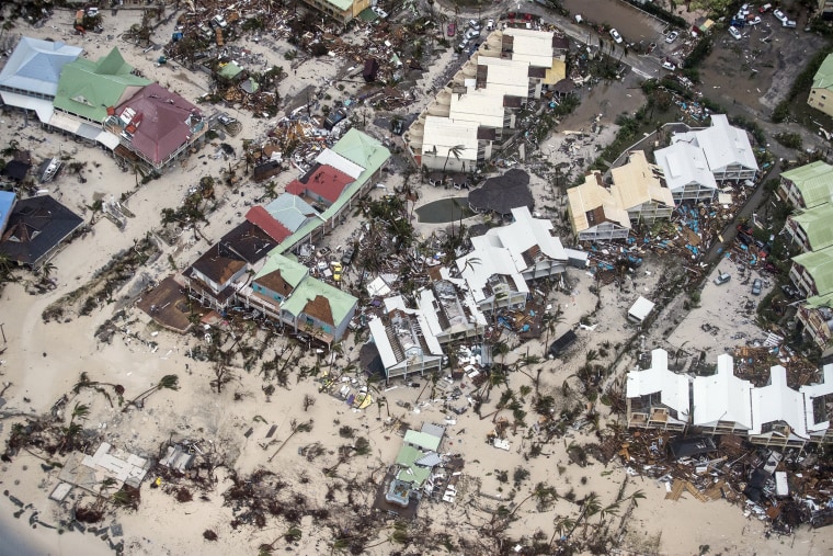 Image: Storm damage in the aftermath of Hurricane Irma, in St. Martin
