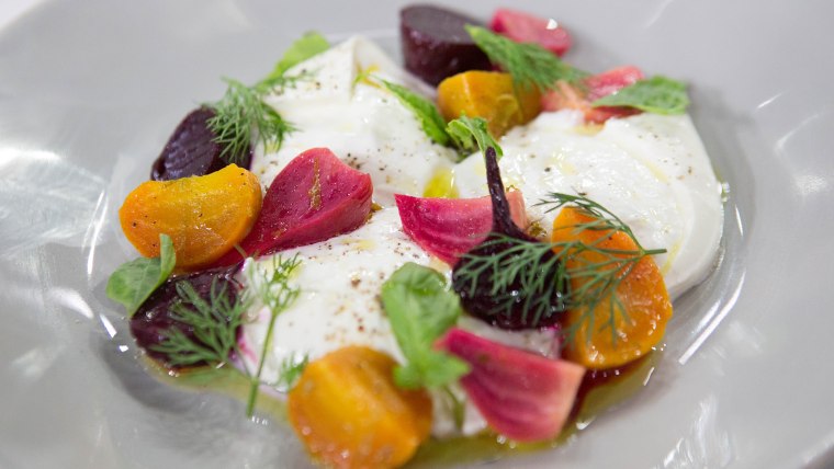 Garrison Prices' Roasted Baby Beets with Burrata