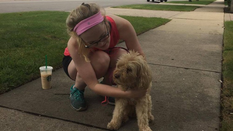 Kate Griffin recognized her childhood dog on the street 10 years later