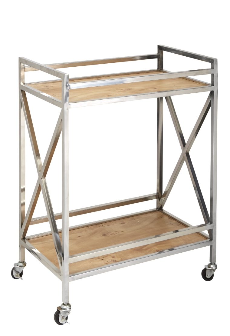Target Project 62 chrome and wood bar cart