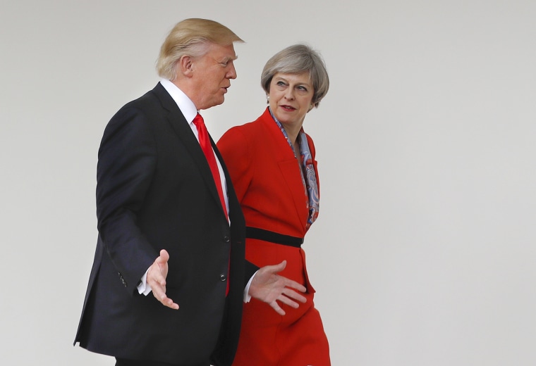 Image: President Donald Trump and British Prime Minister Theresa May 