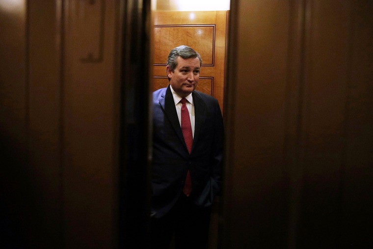 Image: Cruz leaves after a vote at the Capitol in Washington