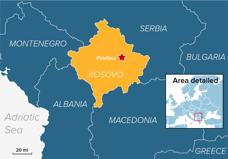 Image: Map of Kosovo