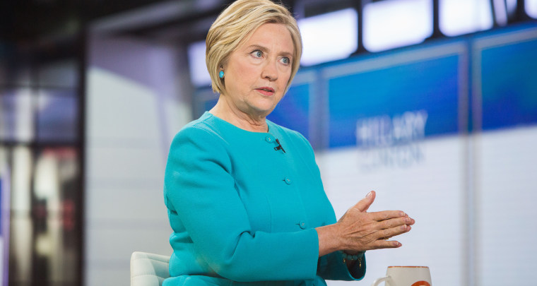Former presidential candidate Hillary Clinton is interviewed on TODAY.