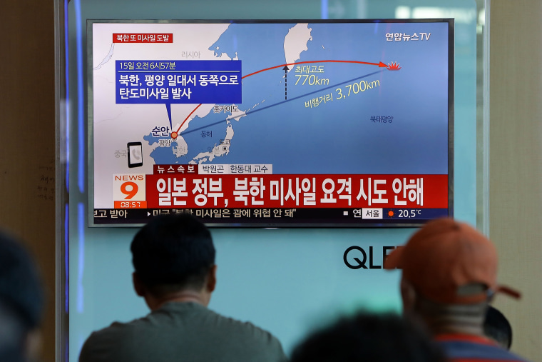 Image: North Korea Fires Ballistic Missile Over Japan