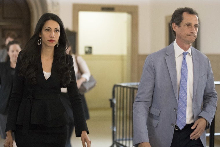 Image: Anthony Weiner, Huma Abedin