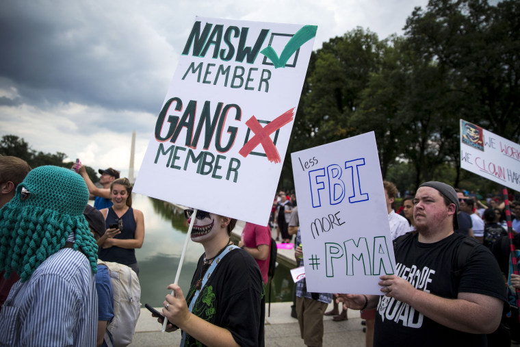 Image: Insane Clown Posse Fans, Or Juggalos, Protest FBI Gang Designation