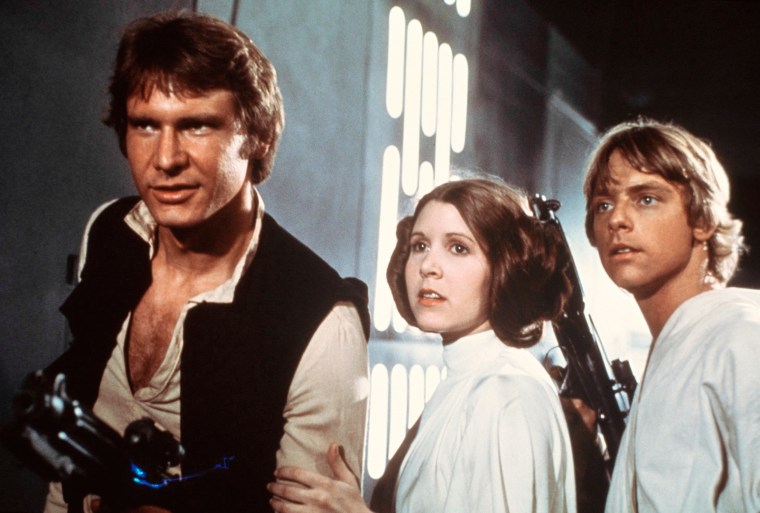 Carrie Fisher, Mark Hamill, Harrison Ford
