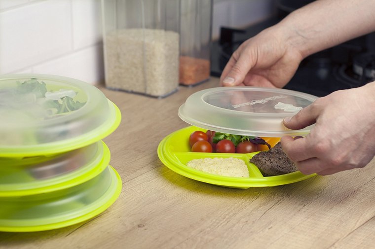 Portion control to go plates