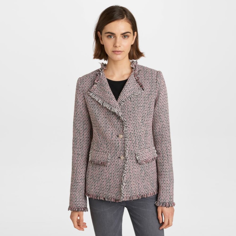 tweed jacket, shopping, fall fashion