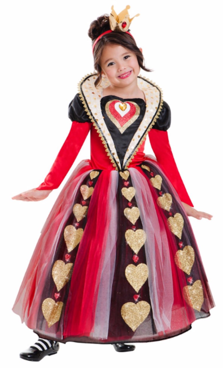 Book week costume Queen of Hearts  Queen of hearts costume, Queen of  hearts halloween costume, Heart costume