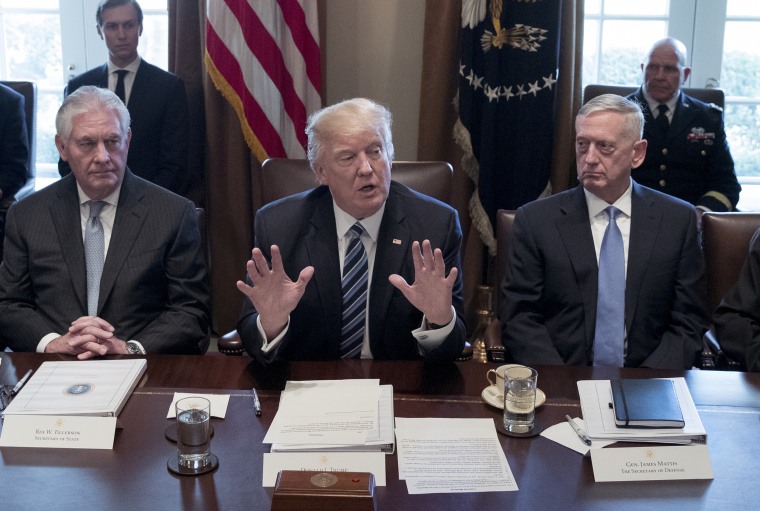 Image: President Trump Meets With His Cabinet At The White House