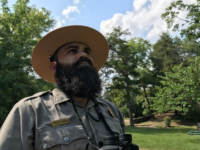 Image: Park ranger Miguel Marquez