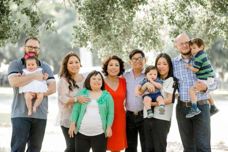 Helen Huynh with her family.