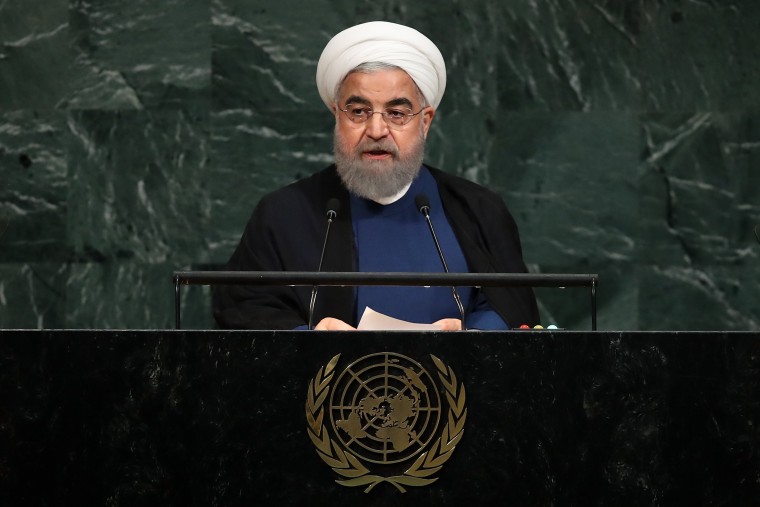Image: Iran's President Hassan Rouhani addresses the United Nations General Assembly at U.N. headquarters