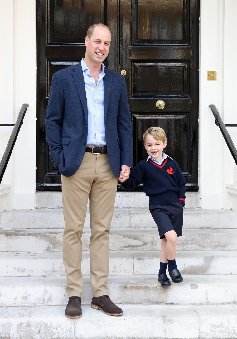 Image: Prince George Attends Thomas's Battersea On His First Day At School