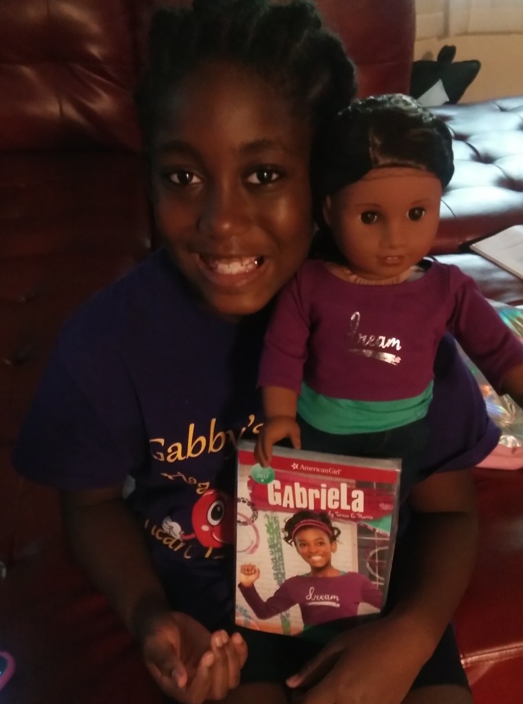 Gabrielle with her Gabriela doll.