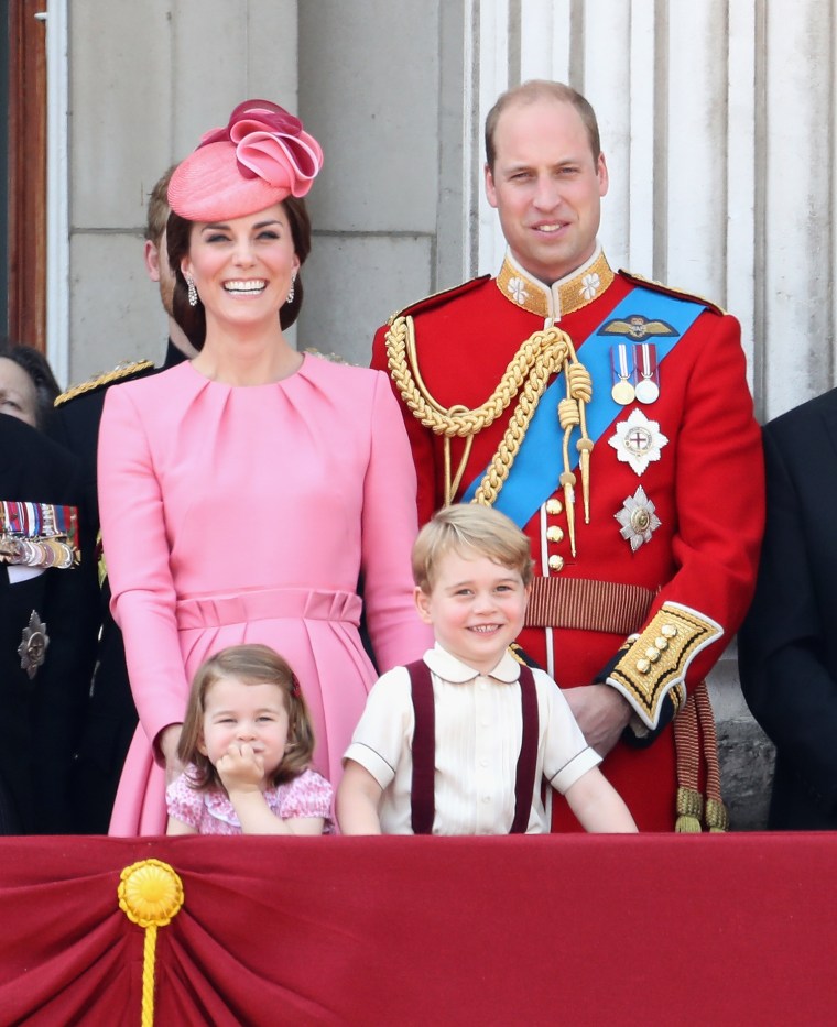 Princess Charlotte, Prince George and their parents, the Duke and Duchess of Cambridge