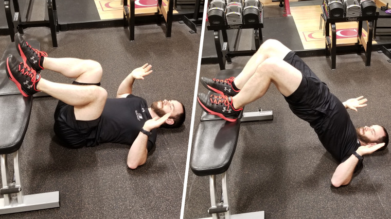 Feet Elevated Hip Bridge