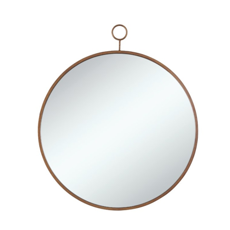 Joss & Main Round Gold Wall Mirror