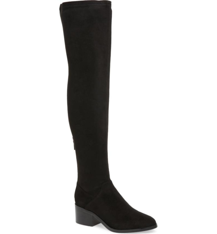 Over the knee steve madden boots in black