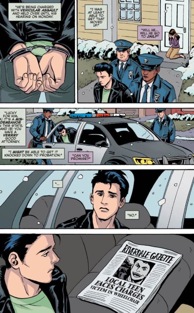 Reggie Mantle is now considered a pariah in Riverdale in the latest "Archie" installment, drawn by Audrey Mok.