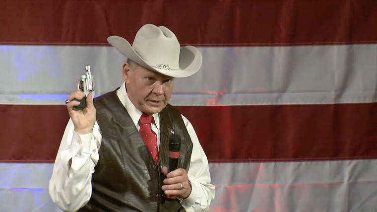 Image: Roy Moore Pulls Revolver While On STage