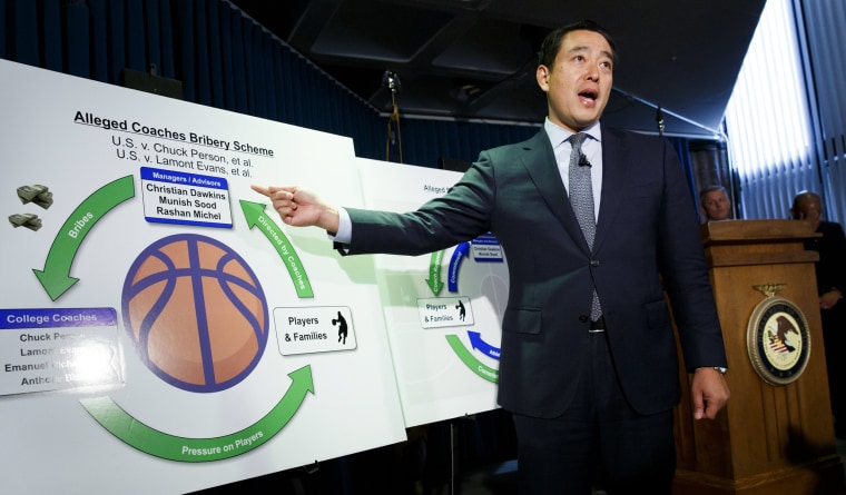 Image: US Attorney Discusses Arrests in NCAA Bribery Scheme