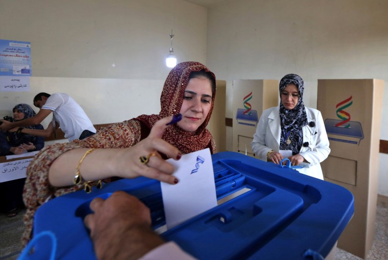Image: Kurds Vote on Independence Referendum