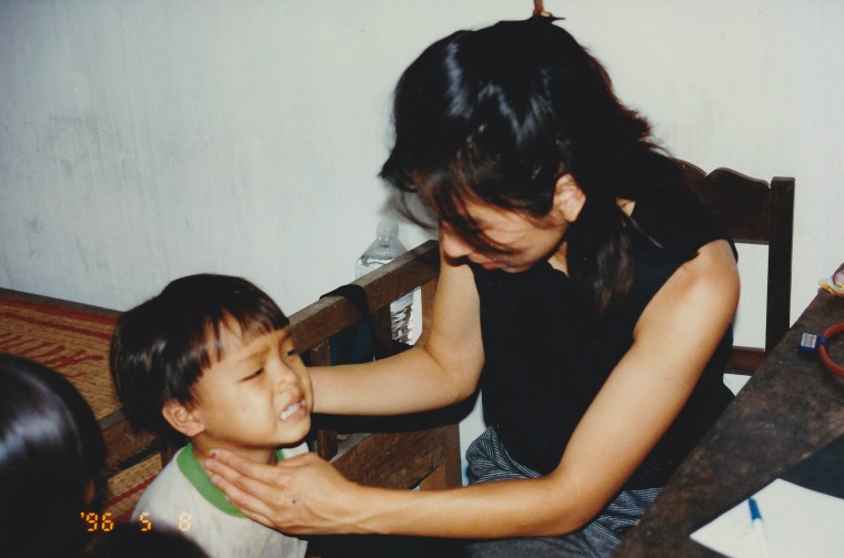 Dr. Mai-Khanh Tran during an international medical mission.