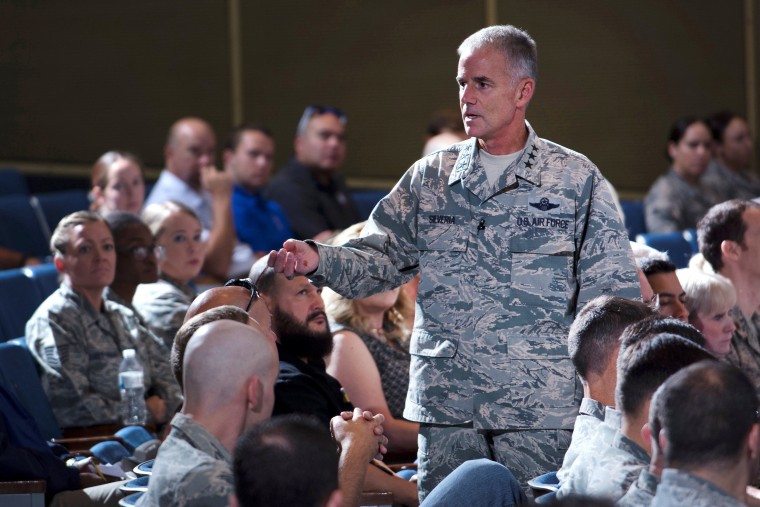 Image: Superintendents Lt. Gen. Jay Silveria speaks at the United States Air Force Academy in Colorado