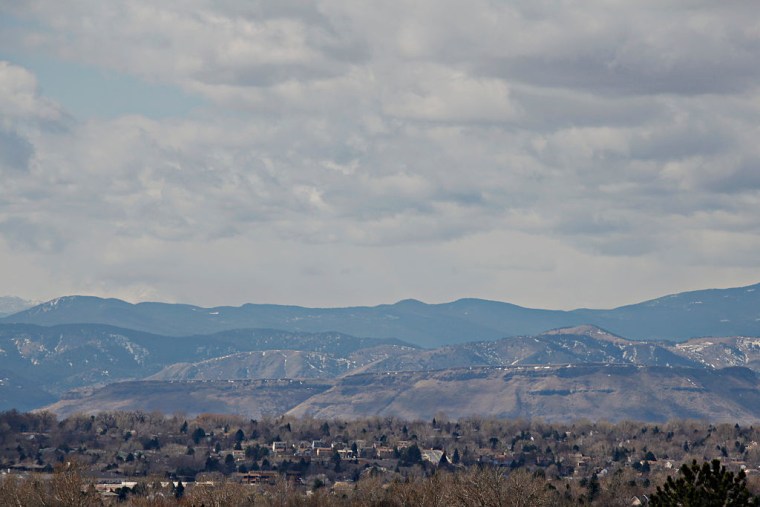 Mountain view from Westminster, Colorado