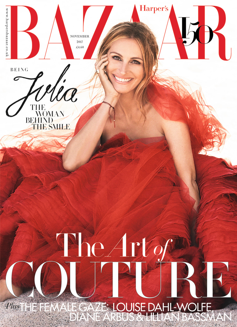 Julia Roberts stars on the cover of Harper's Bazaar UK