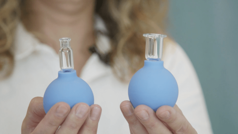 Facial cupping utilizes smaller versions of the traditional cups used for body work. These mini cups can still pack a punch when it comes to suction, though!