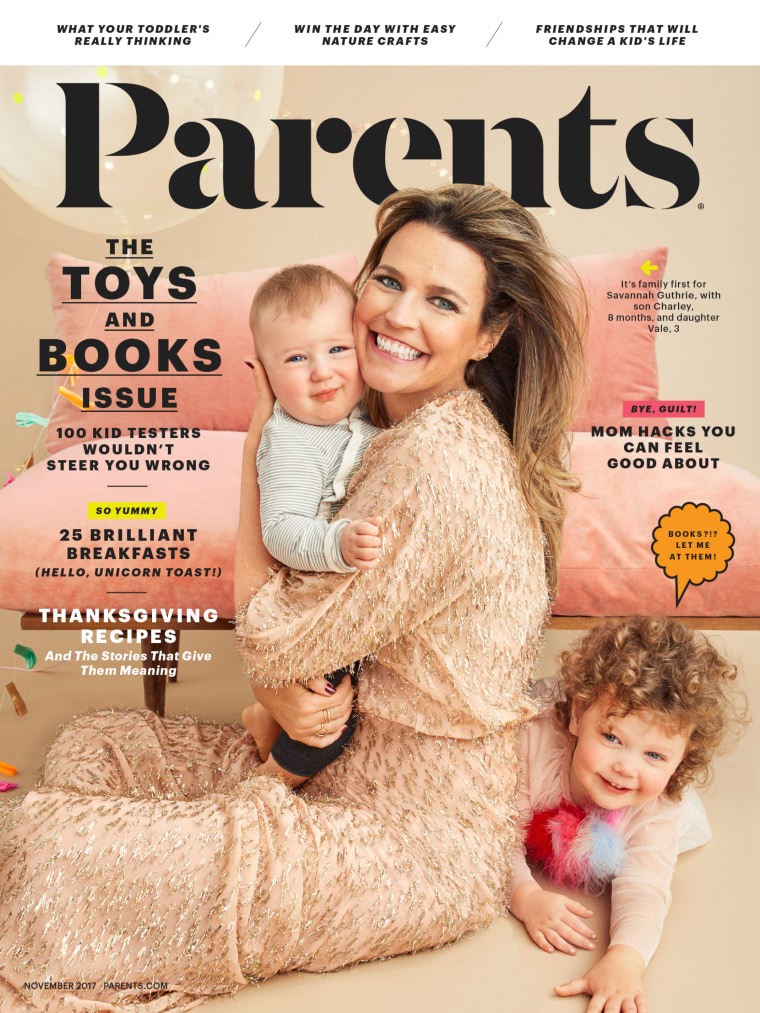 Savannah Guthrie on Parents magazine
