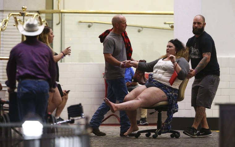 Image: Injured woman in Las Vegas