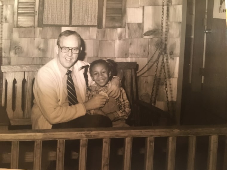 Dr. Richard Overfelt as a principal with a student