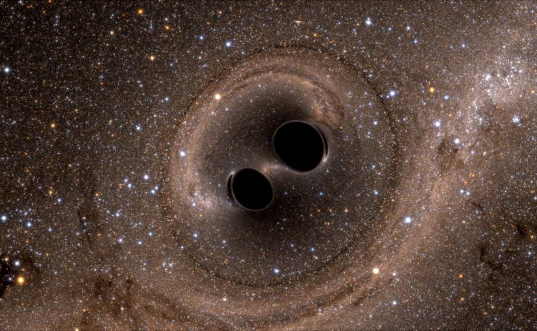 Image: Collision of Two Black Holes