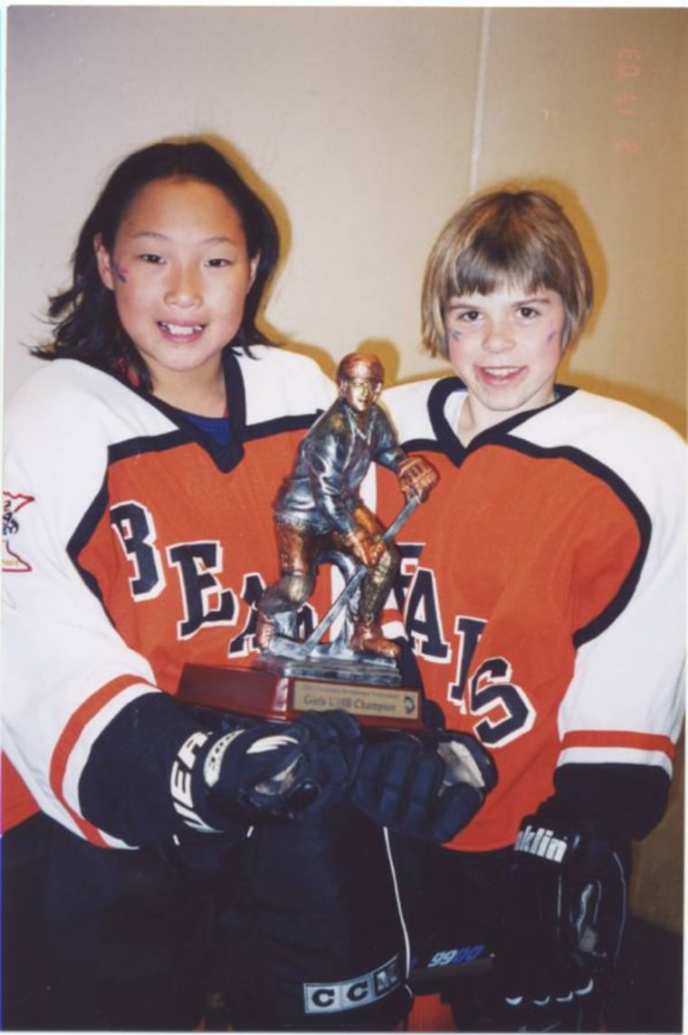 The Brandt sisters have competed together on ice hockey teams until college, when they went their separate ways.