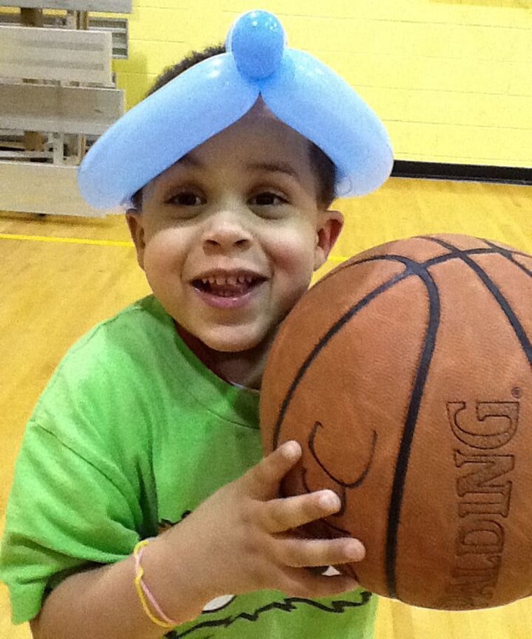 Despite living with a life-limiting orphan disease, Case Hogan is full of life and loves playing basketball and tag.