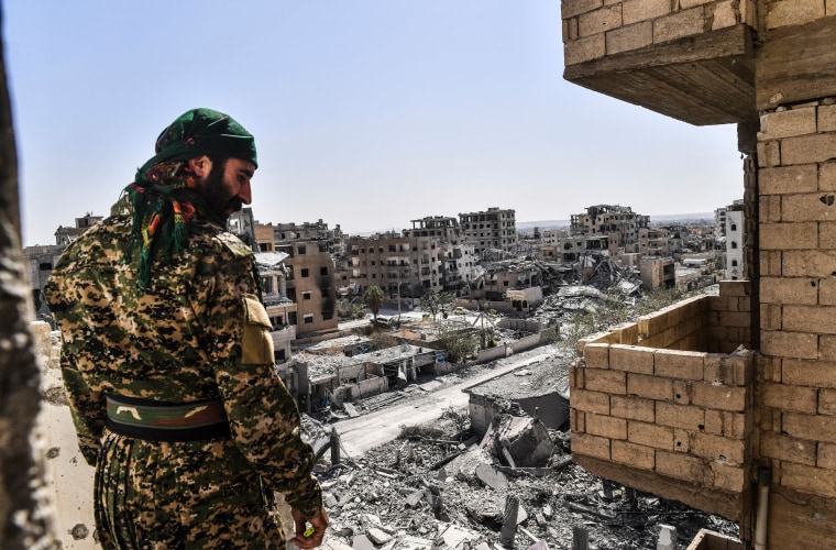 Image: A member of the Syrian Democratic Forces (SDF) 