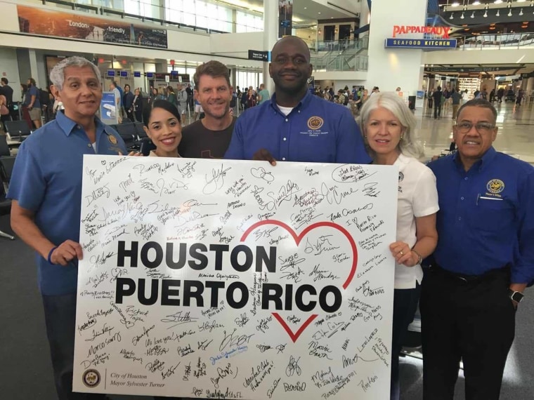 In Texas, Puerto Ricans raise funds and gather supplies to send to Puerto Rico, including medicines and dialysis machines.