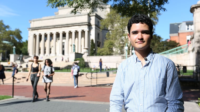 Santiago Tobar Potes on campus at Columbia University.