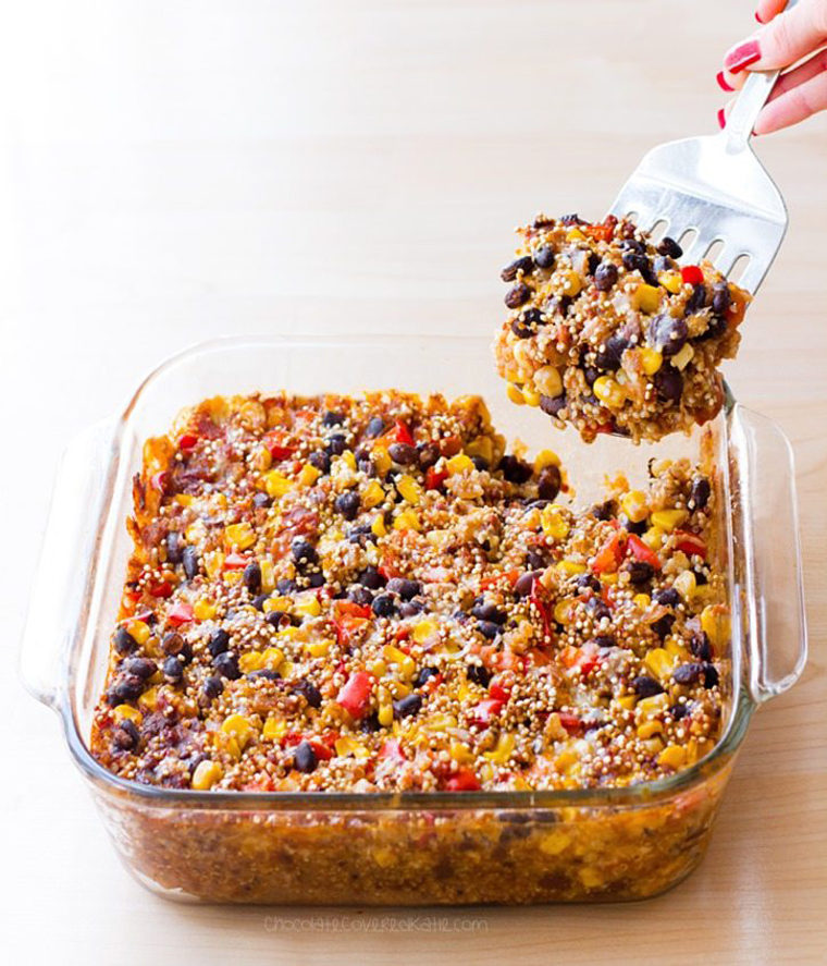 Image: Cheesy Mexican Black Bean Quinoa Casserole