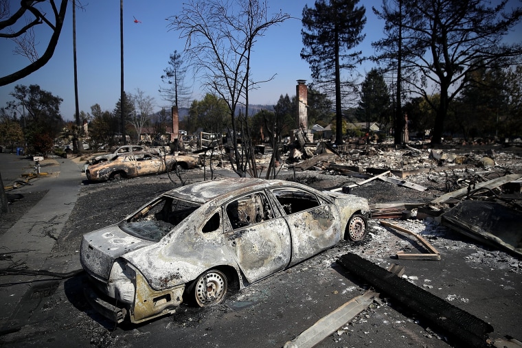 Image: Multiple Wildfires Continue To Ravage California Wine Country