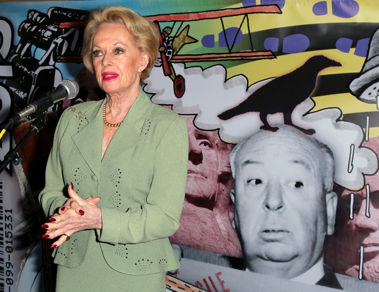 Image: Actress and \"The Birds\" cast member Tippi Hedren attends the \"Directors Series\" 2nd Annual Commemorative Ticket press event presented by Red Line Tours at the Egyptian Theater on Jan. 17, 2013 in Hollywood, California.