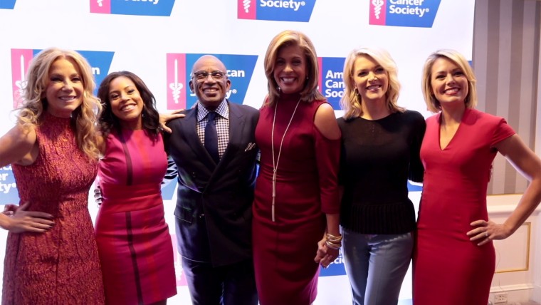 Hoda Kotb receives a Mother of the Year award from the American Cancer Society.