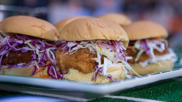 Gail Simmons' Crispy Cod Sandwiches with Pickle Sauce & Slaw