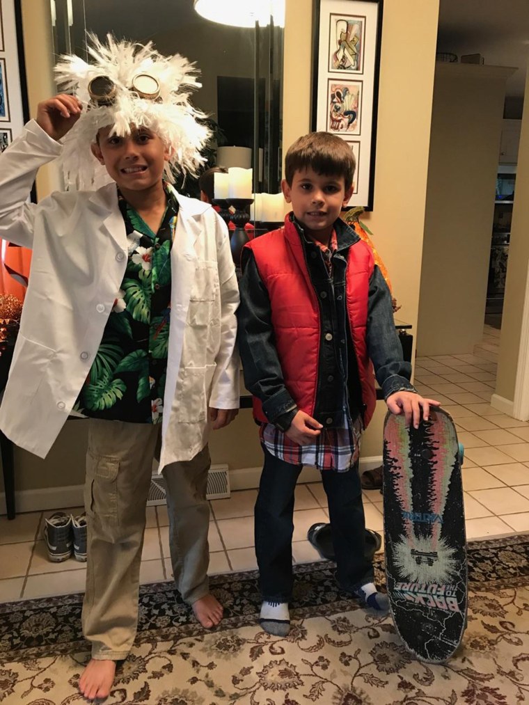 Doc Brown, aka Ben, suffers from food allergies, which can make Halloween tough. But he has learned to swap with Marty McFly, brother Ryan, to make sure he isn't eating candy with allergens in it.