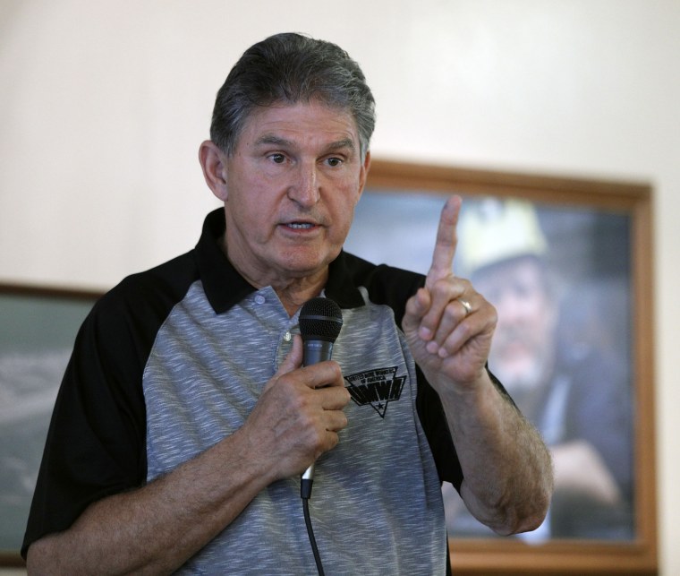 Sen. Joe Manchin Holds Town Hall Meeting With Coal Miners In Matewan, WV